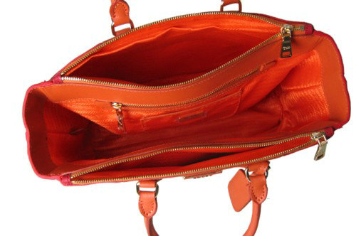 online 2014 Prada saffiano calfskin tote bag BN1786 red&orange